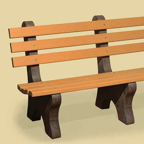 Amish Wooden Park Bench - snyders.furniture