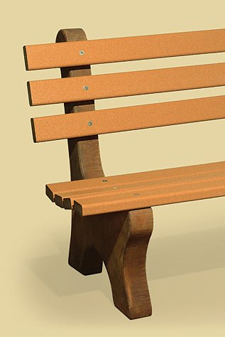Amish Wooden Park Bench - snyders.furniture