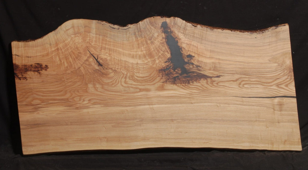 Ash 23" - 37" wide x 78" long x 2 ¼" thick Live Edge Slab - snyders.furniture