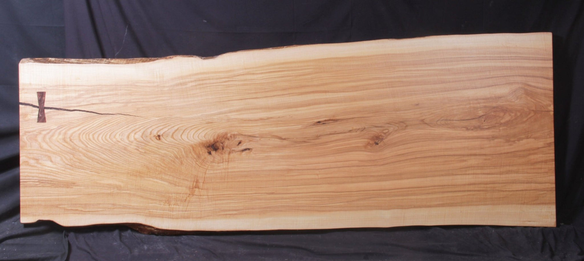 Ash 40" - 48" wide x 128" long x 2 1/2" thick Live Edge Slab - snyders.furniture