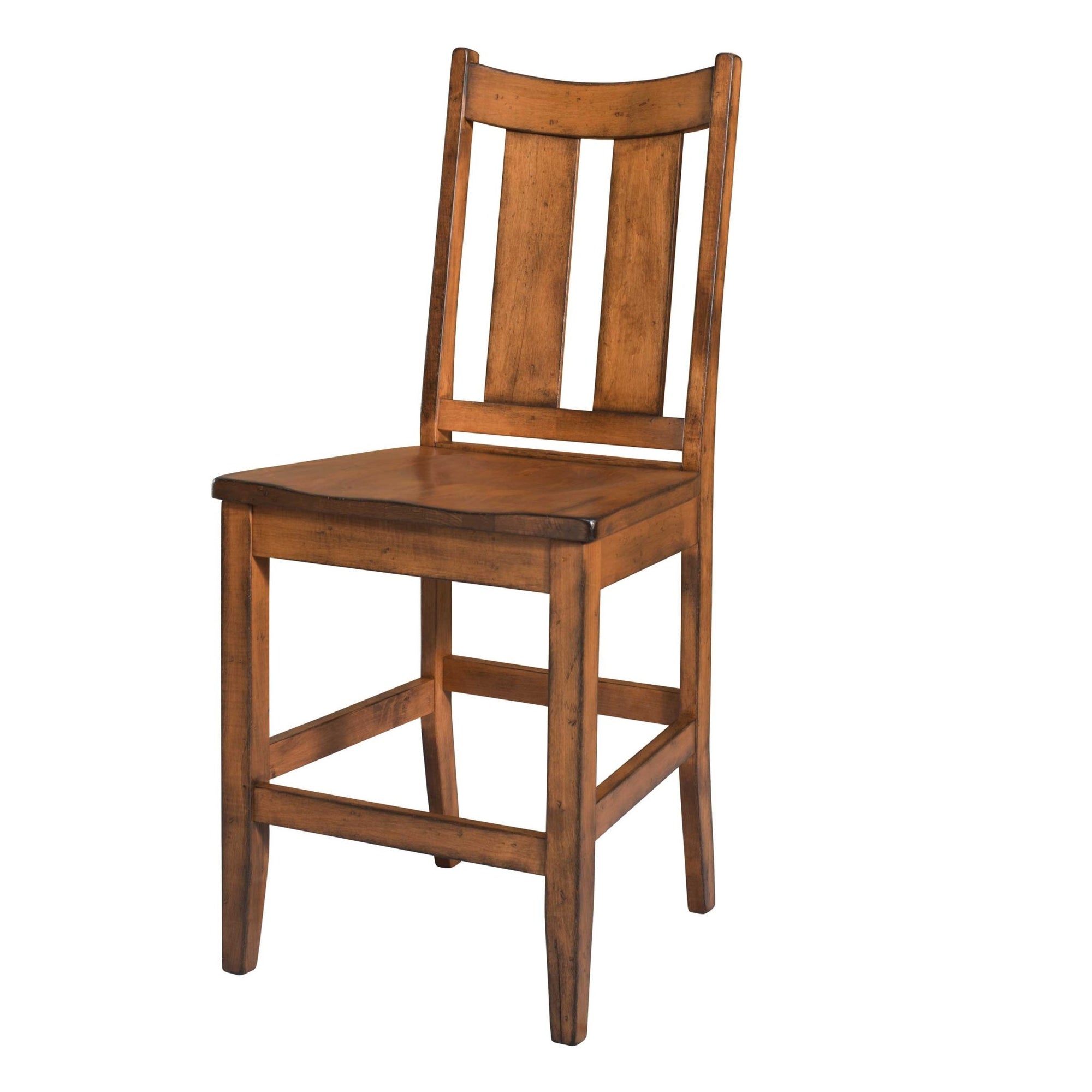 Amish Aspen Solid Wood Bar Chair - snyders.furniture