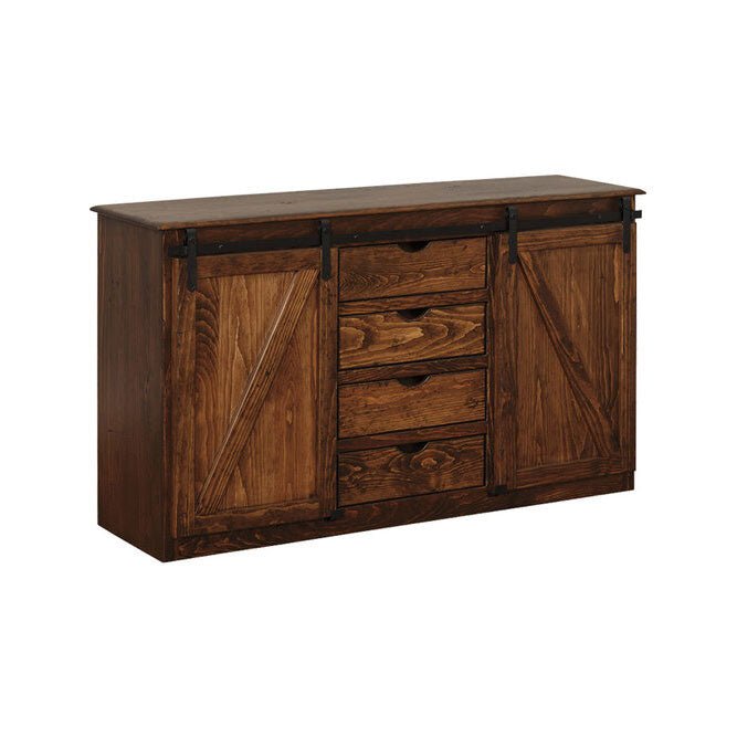 Barndoor Sideboard with Drawers - snyders.furniture
