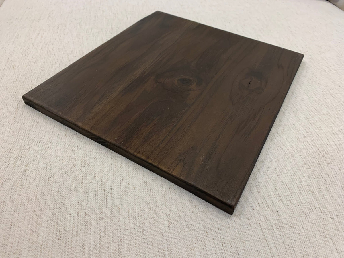 Bartholomew 72" Teak Live Edge Dining Table - Natural + Black - snyders.furniture