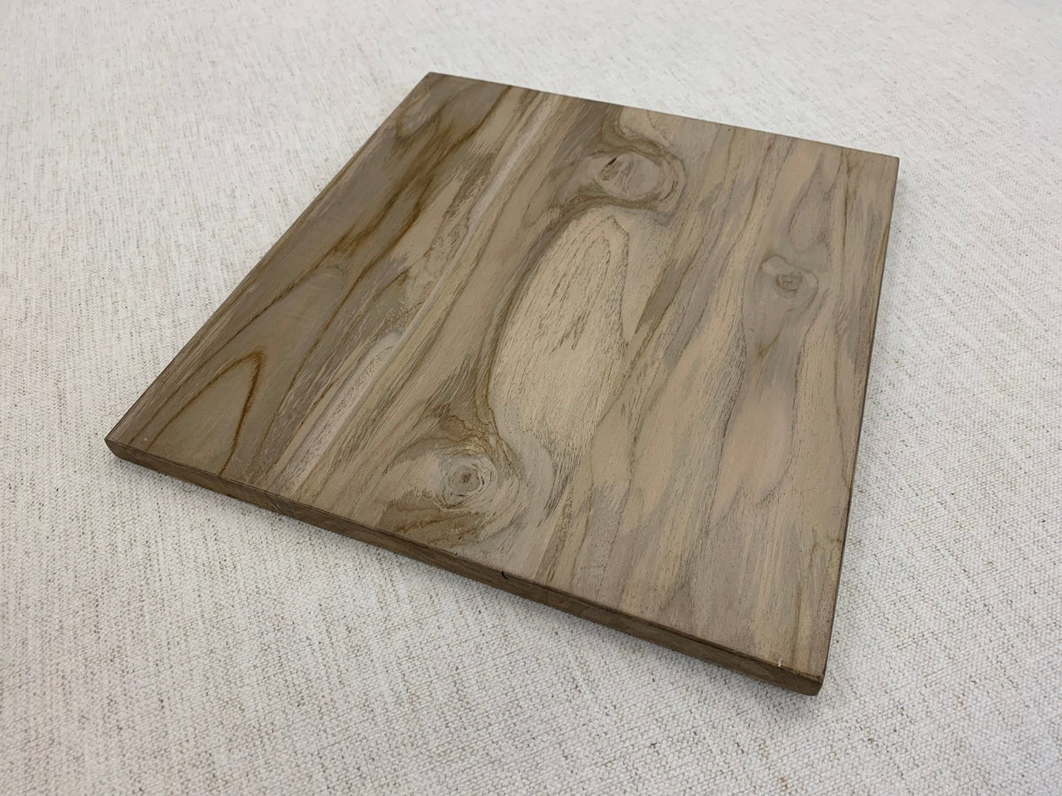 Bartholomew 84" Teak Live Edge Dining Table - Natural + Gray - snyders.furniture