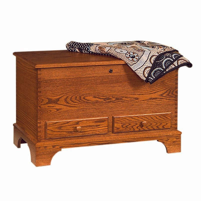 Carriage House Deep Storage Chest w/ Shaker Foot - Quartersawn White Oak - snyders.furniture