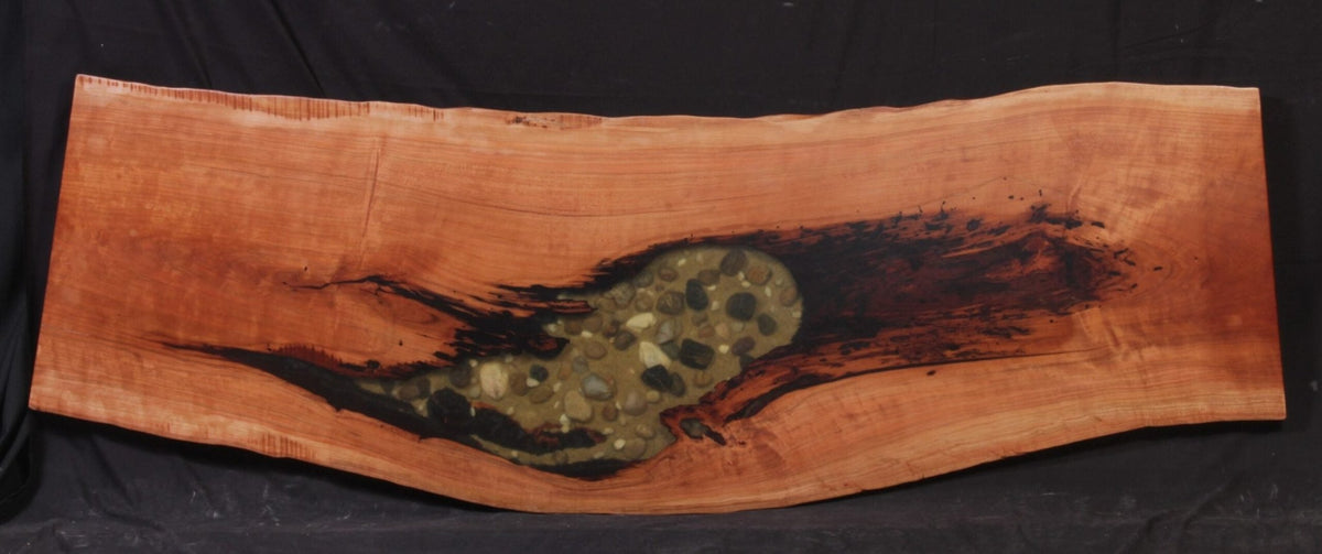 Cherry 25" - 30" wide x 88" long x 2 ½" thick Live Edge Slab - snyders.furniture
