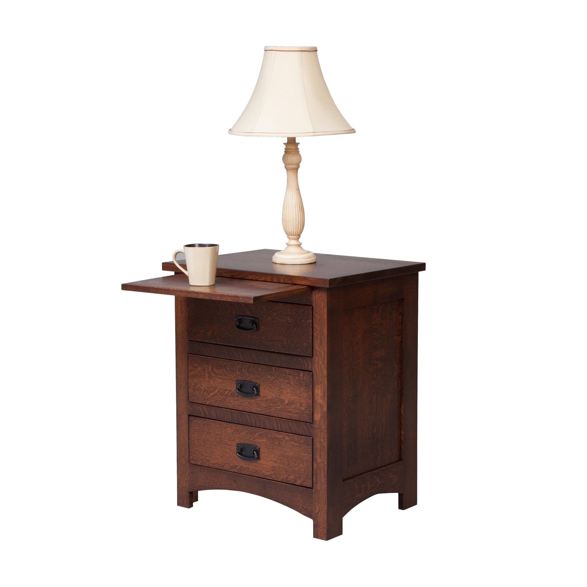 Classic Mission 3-drawer Nightstand - snyders.furniture