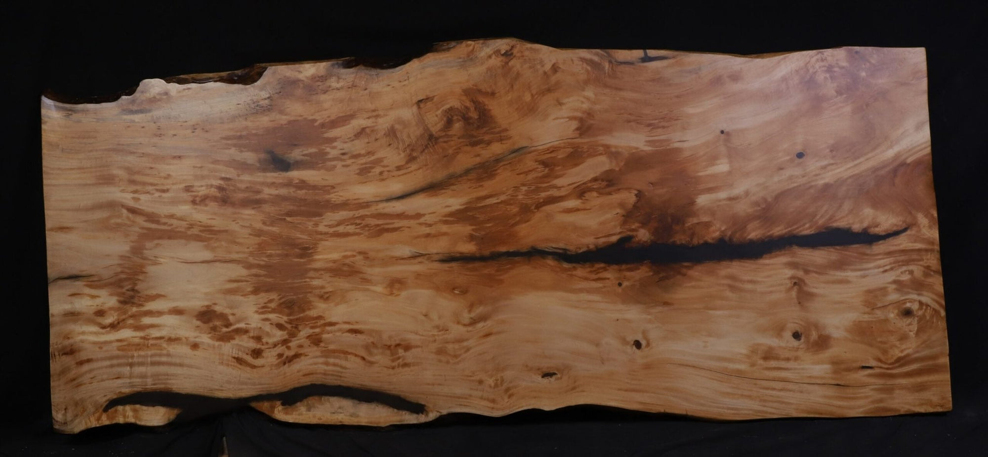 Cottonwood single 55" - 60" wide x 135" long x 2 1/4" thick Live Edge Slab - snyders.furniture