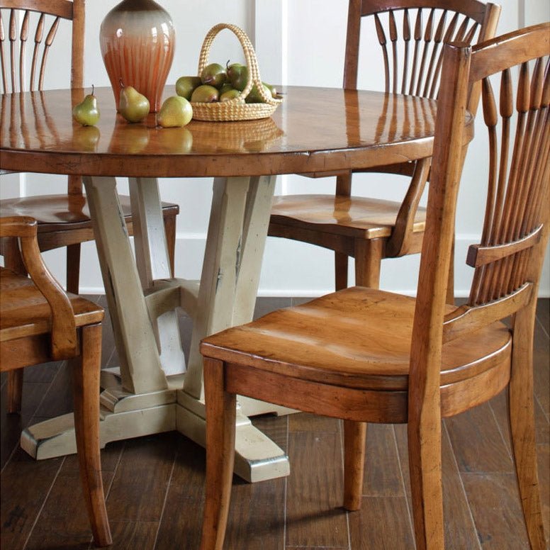 Top color is Antiquity level 2 Brie on Cherry and the base is Antiquity Ivory paint