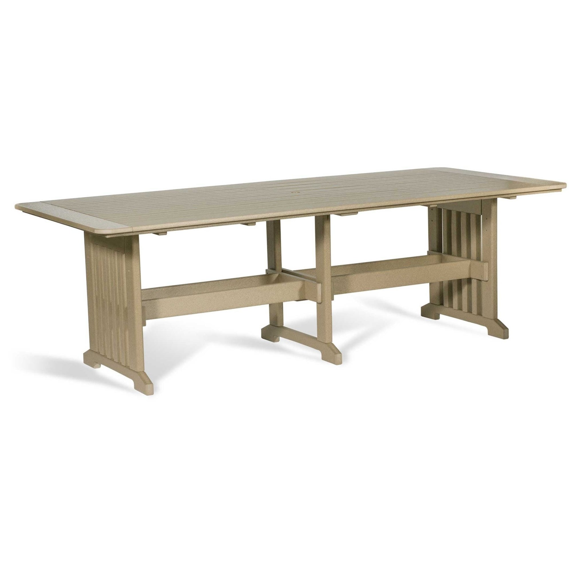 English Garden Amish 96" Poly Dining Table Leisure Lawns