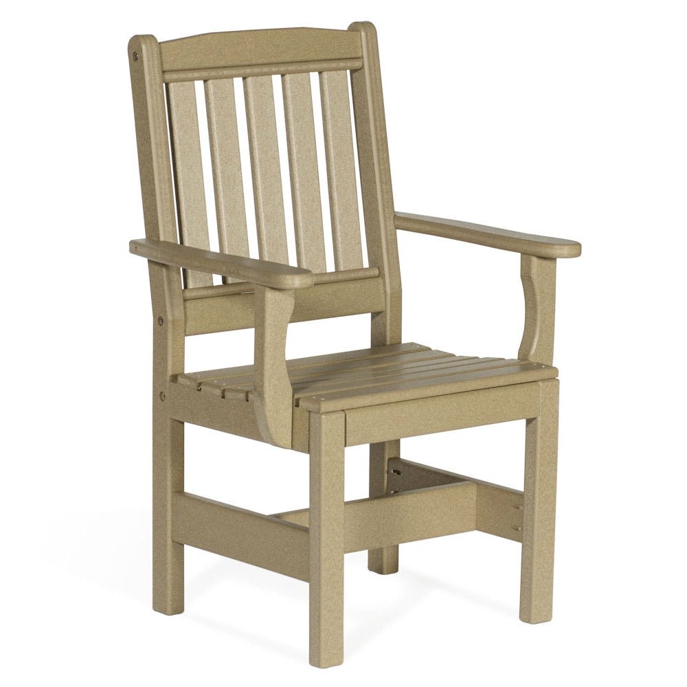 Amish English Garden Arm Patio Dining Chair - snyders.furniture