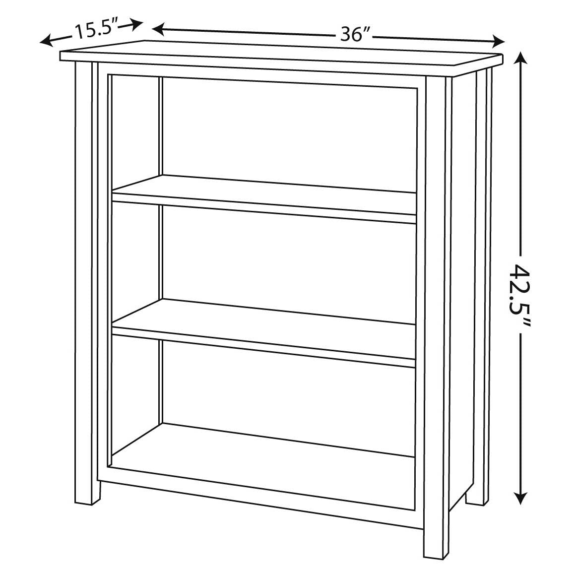 Eshton Open Bookcase - snyders.furniture