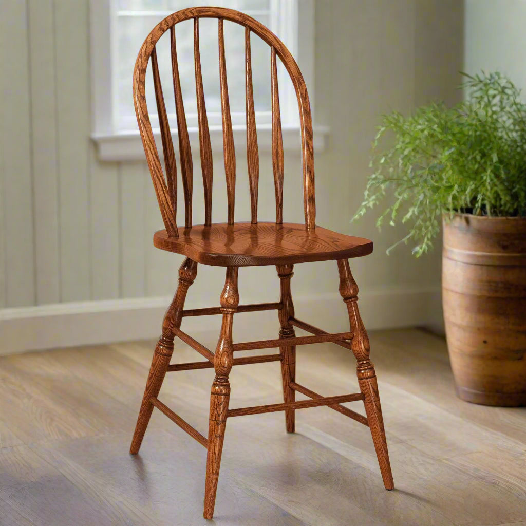 Amish Bent Paddle Windsor Bar Chair