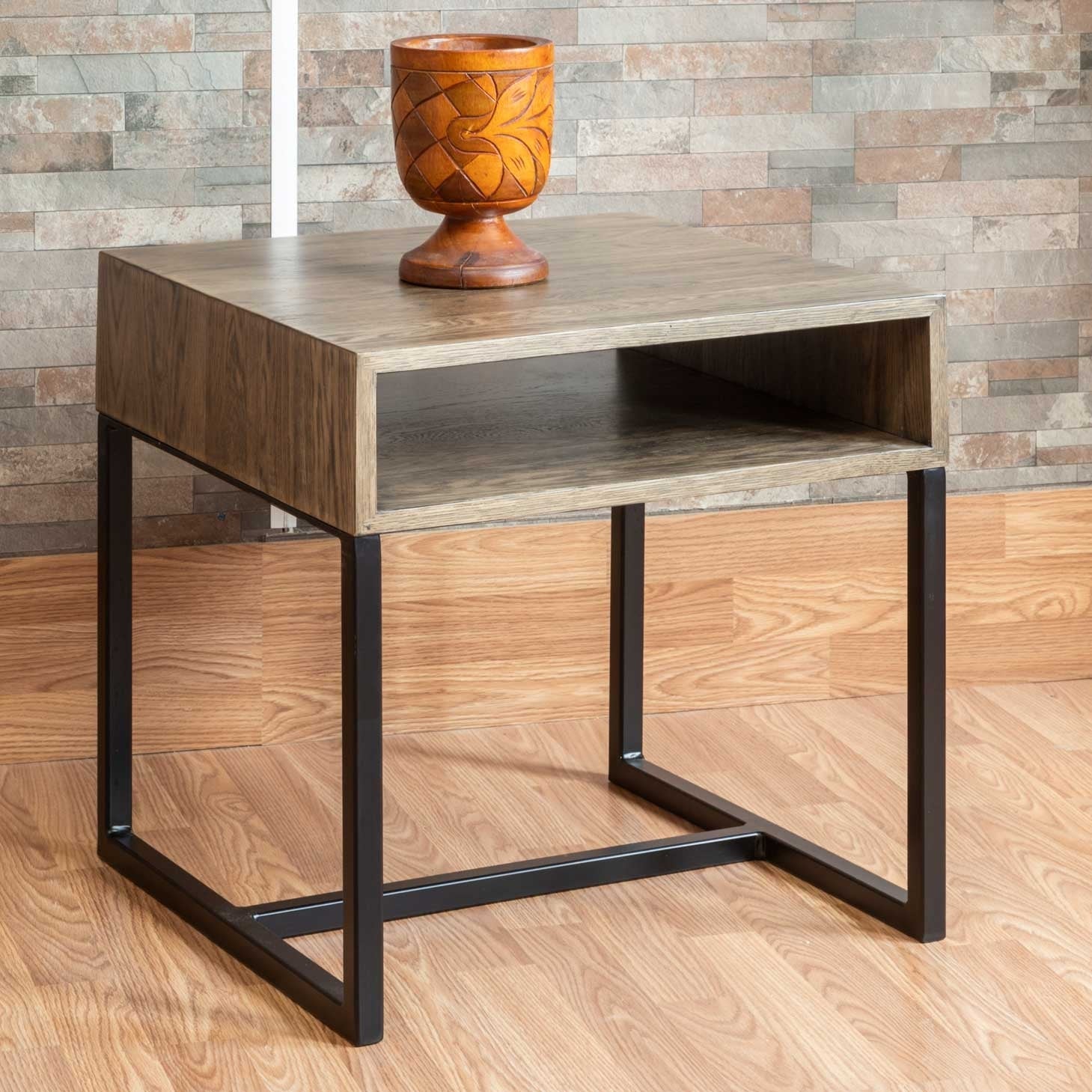 Industrial End Table - snyders.furniture