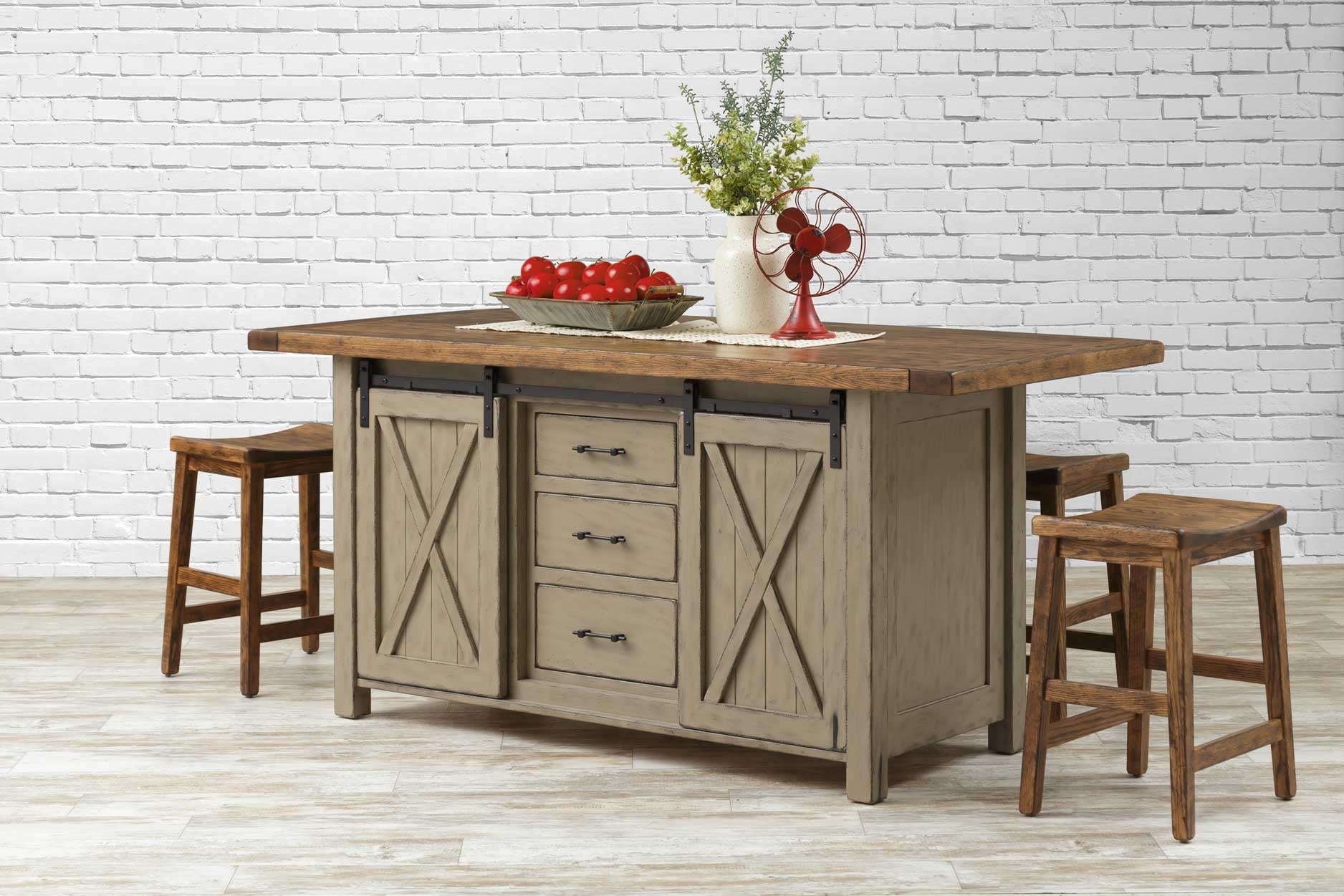 Lahoma Amish 60" Kitchen Island - snyders.furniture
