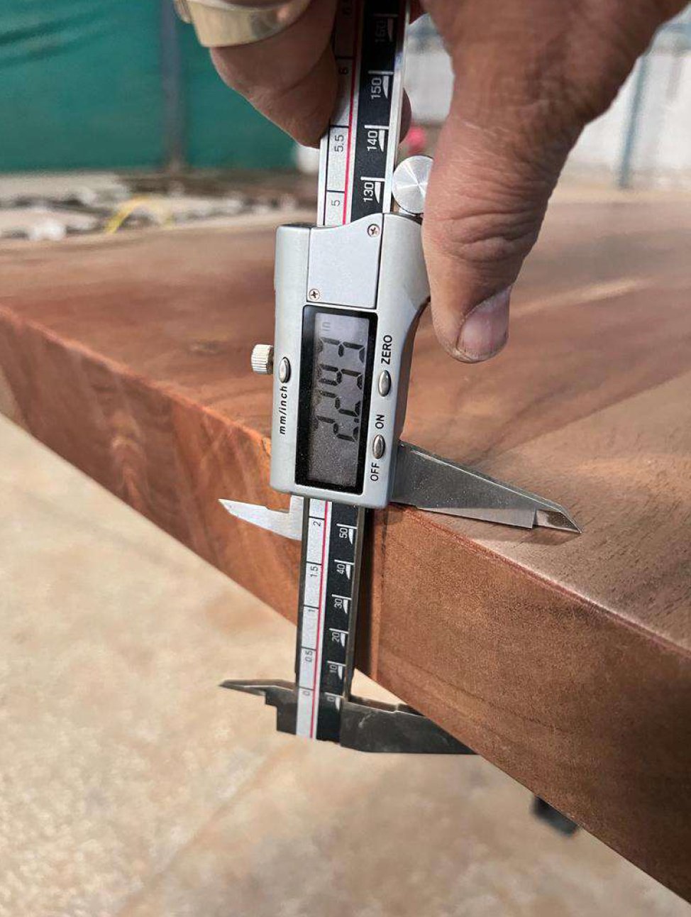 Malcolm Acacia 108" Live Edge Dining Table - Natural + Gray - snyders.furniture