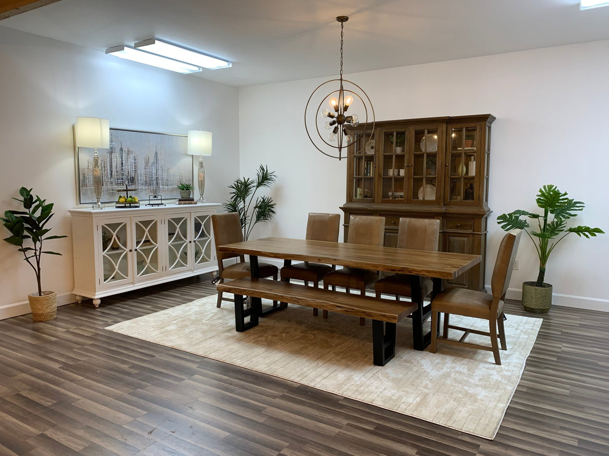 Malcolm Acacia 96" Live Edge Dining Table - Natural - snyders.furniture