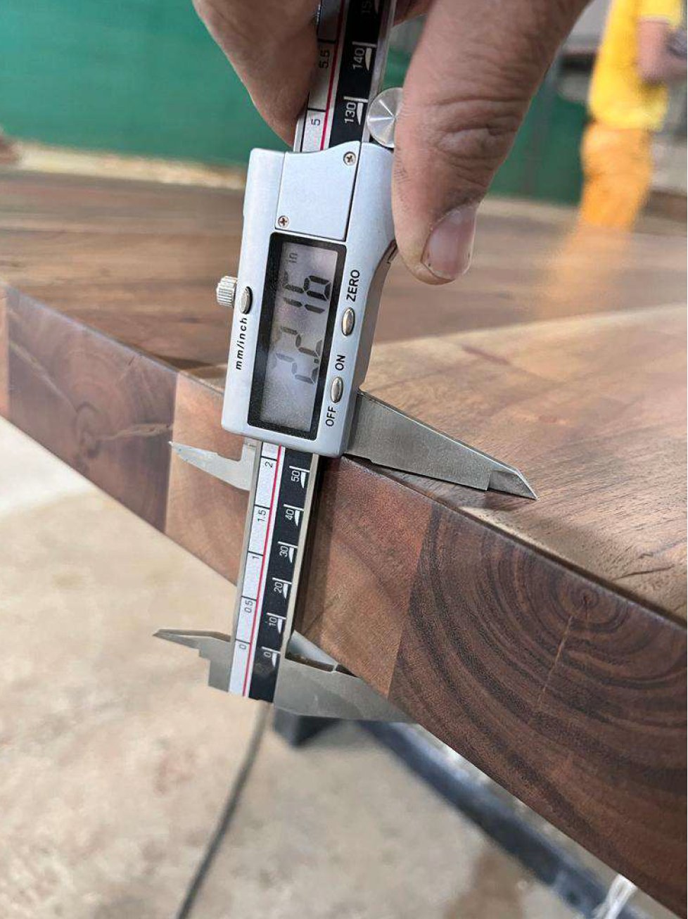 Malcolm Acacia 96" Live Edge Dining Table - Natural + Gray - snyders.furniture