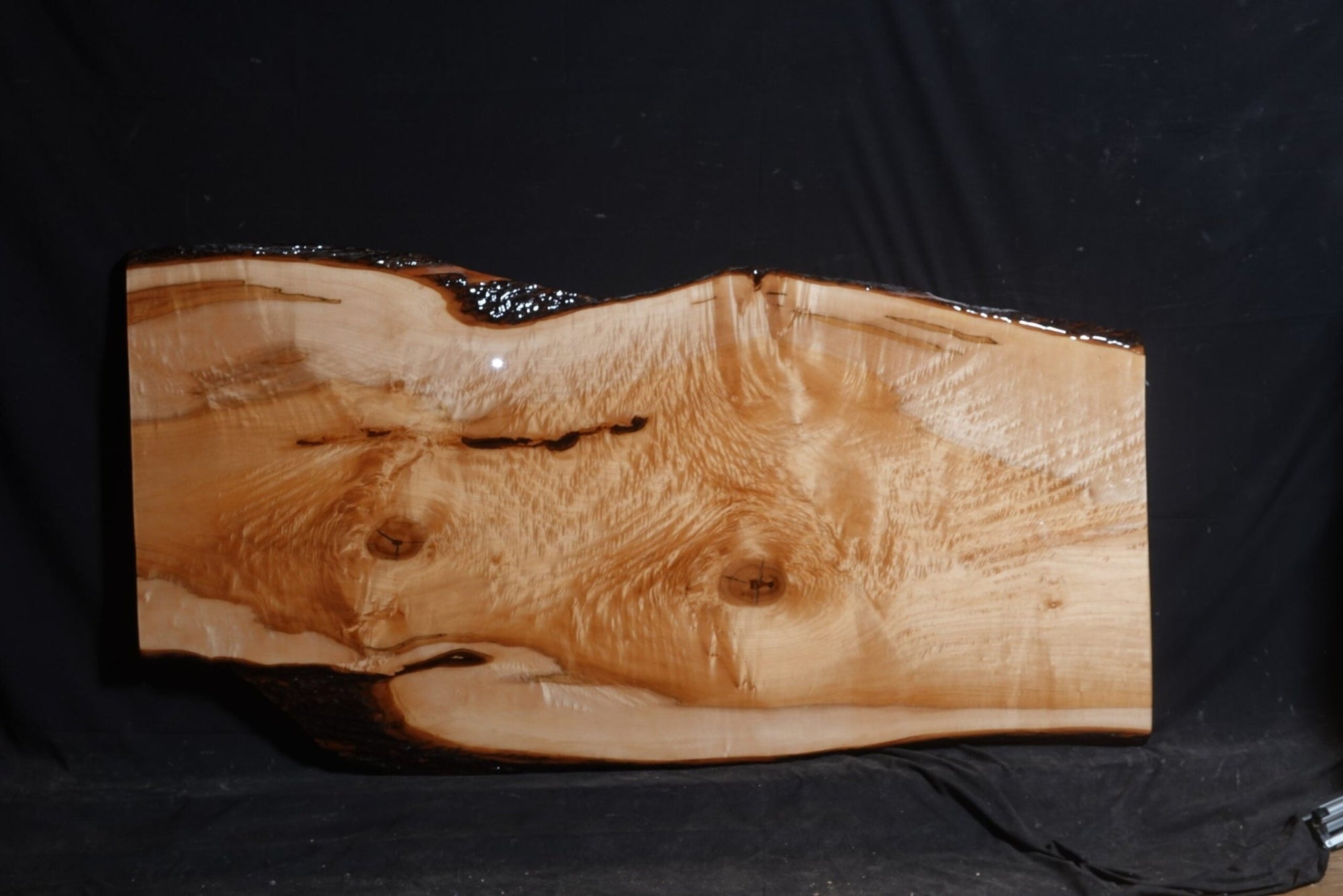 Maple with epoxy finish 30" - 37" wide x 73" long x 1 ¾" thick Live Edge Slab - snyders.furniture