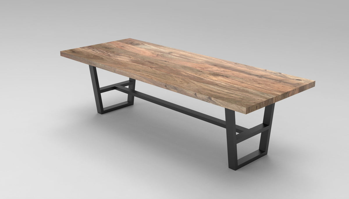 Maxwell Acacia 108" Dining Table - Natural + Smoke - snyders.furniture