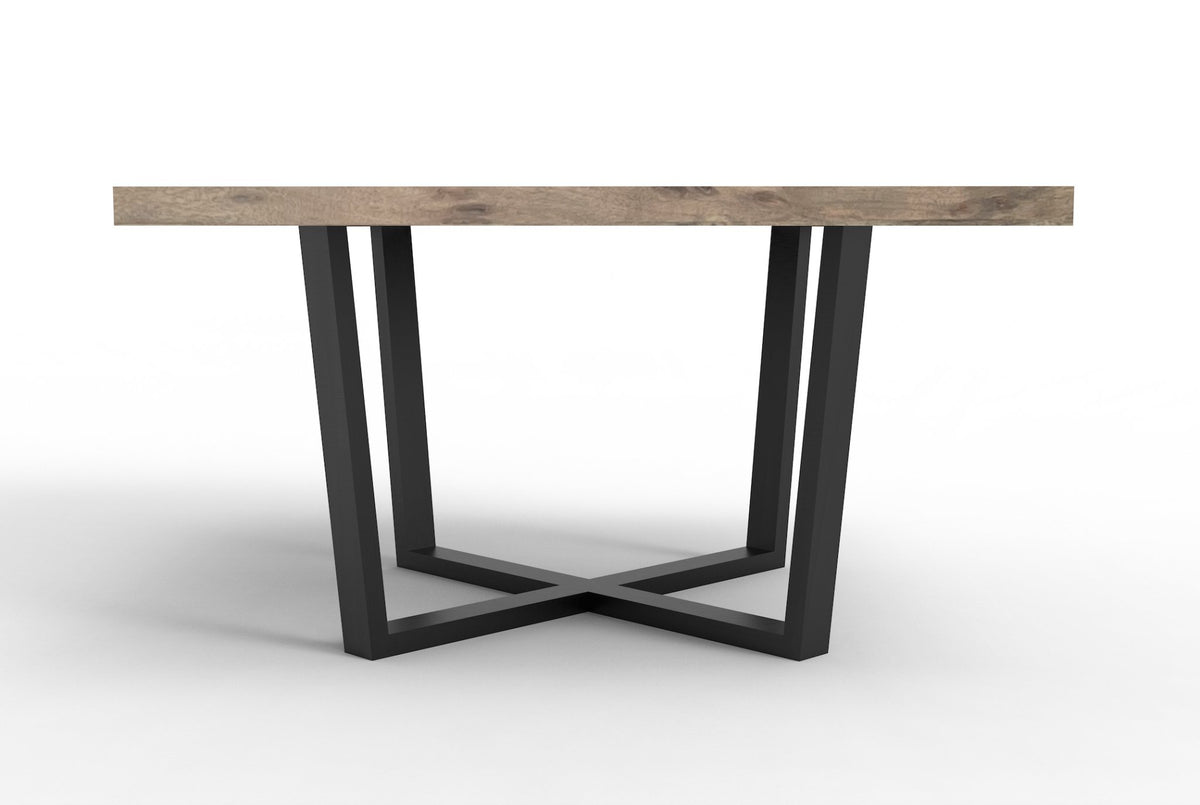 Maxwell Acacia 54" Square Dining Table - Natural + Smoke - snyders.furniture