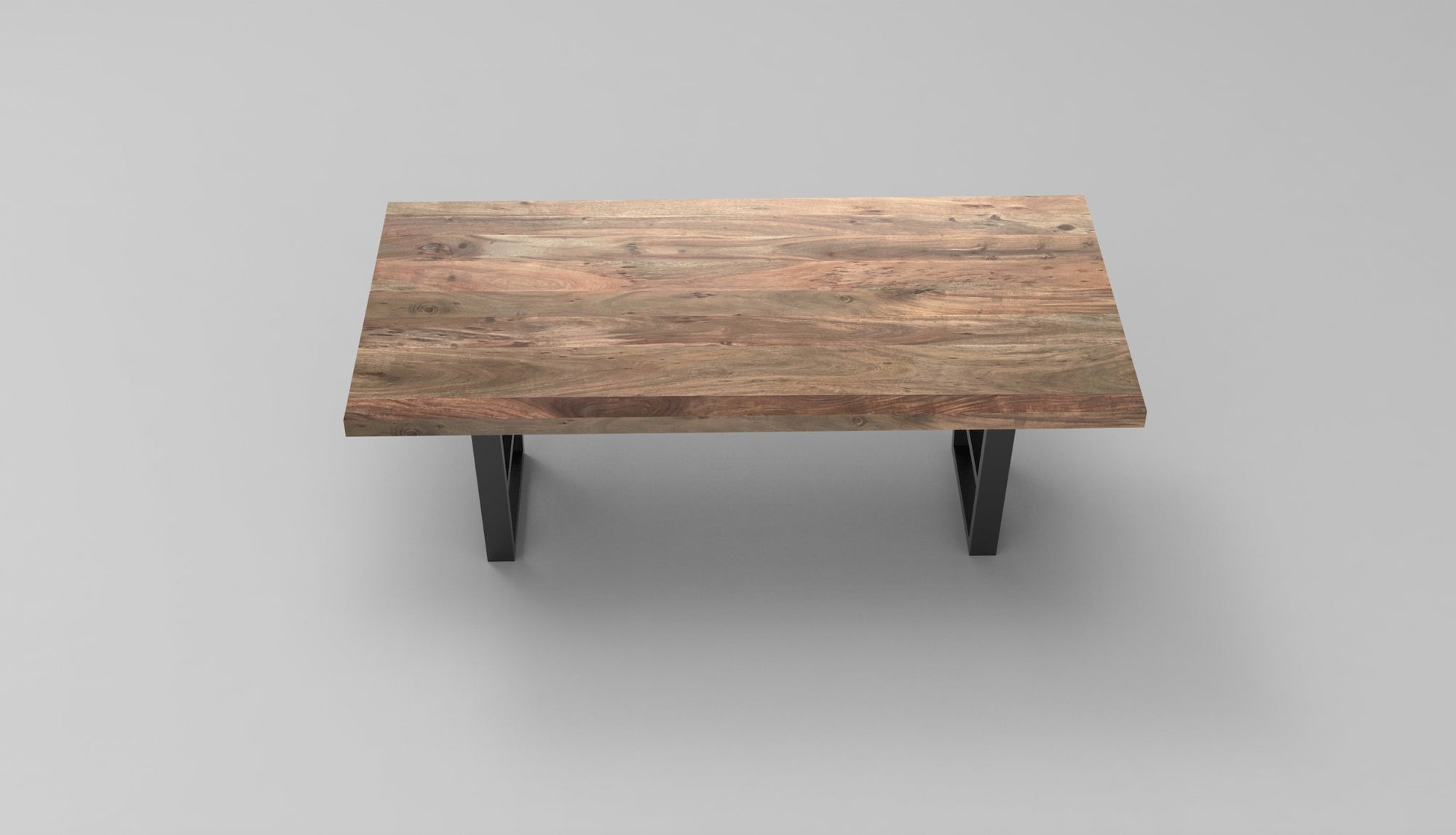 Maxwell Acacia 84" Dining Table - Natural + Smoke - snyders.furniture
