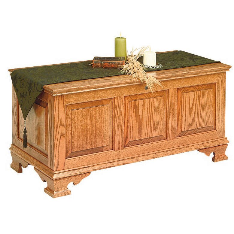 Mayflower Large Classic Panel Chest - Oak - snyders.furniture
