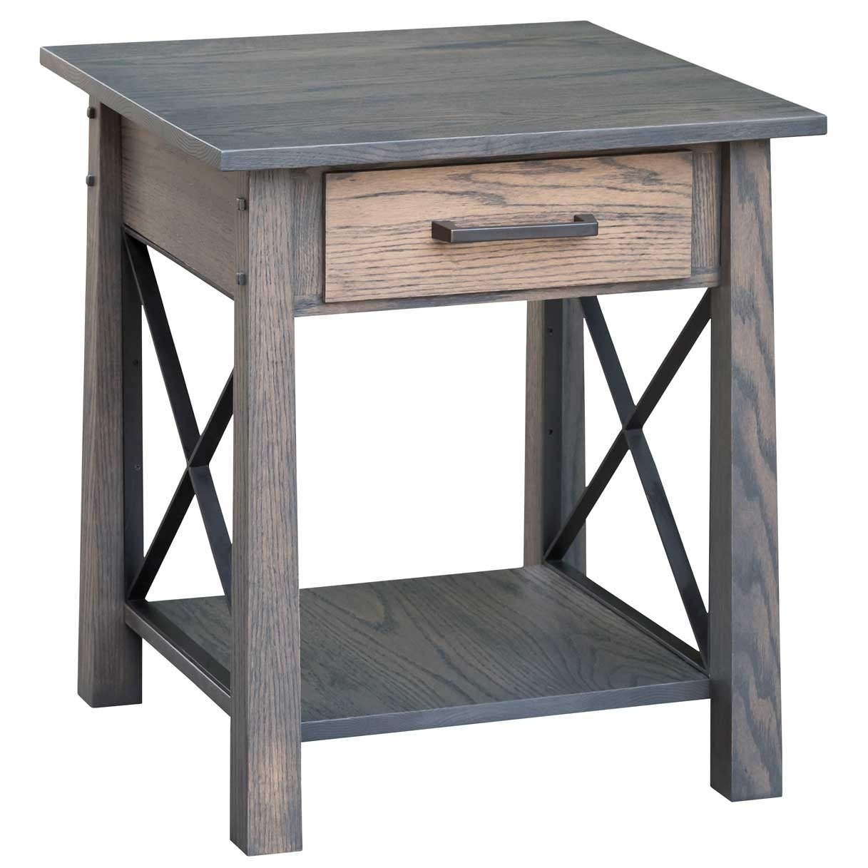 Neo-Industrial End Table - snyders.furniture