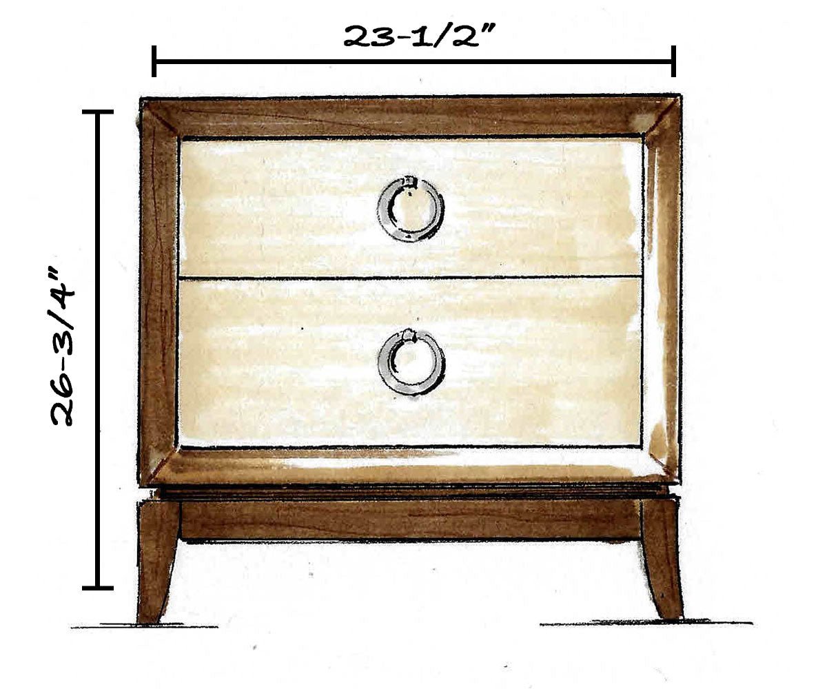 Park Avenue 2 Drawer Nightstand - snyders.furniture