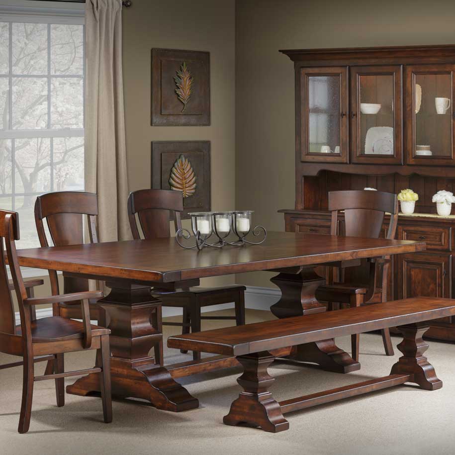 Ramsey Amish Dining Table - snyders.furniture
