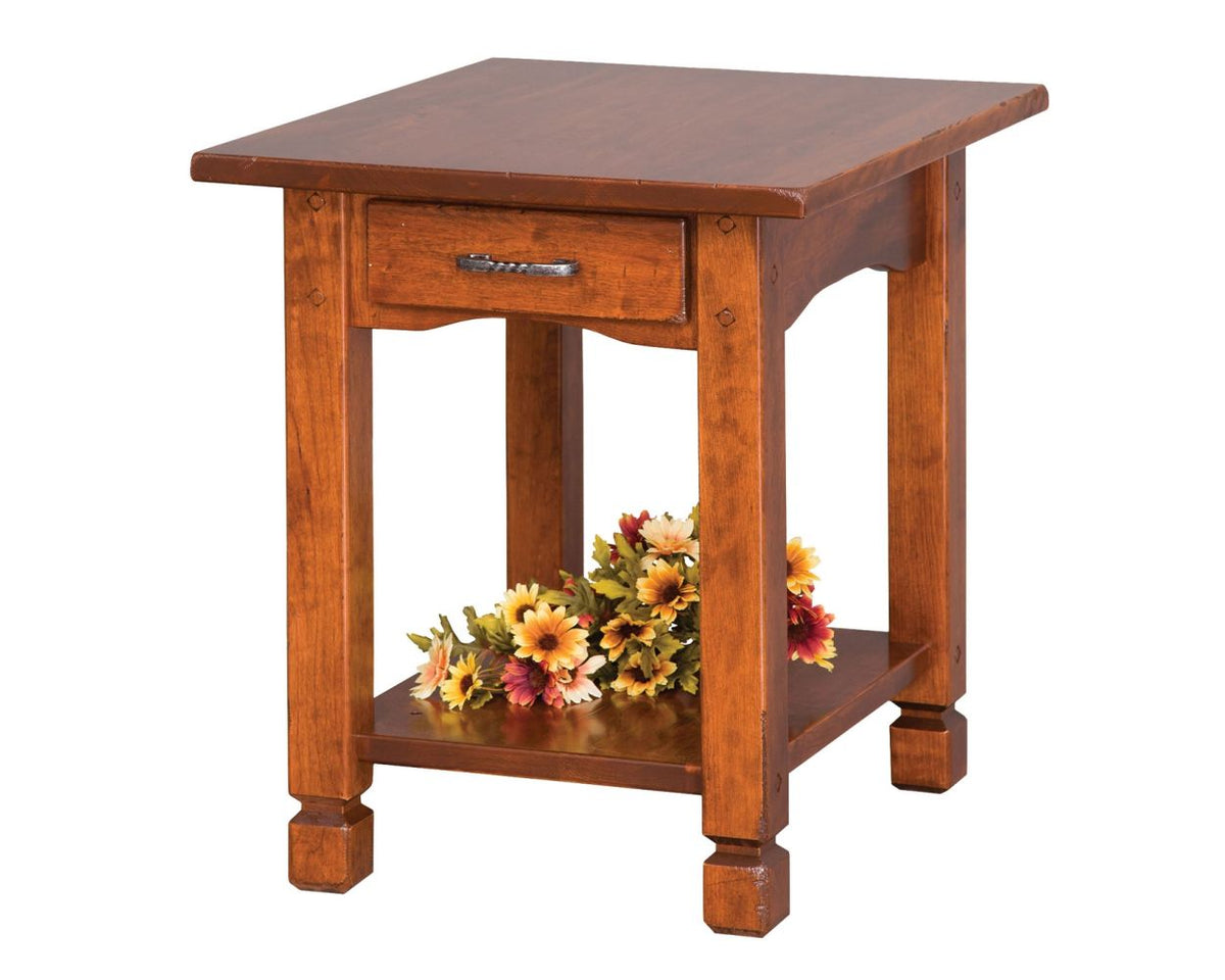 Rustic Country End Table - snyders.furniture