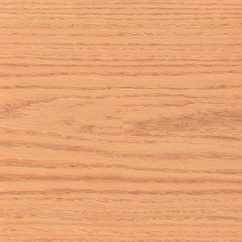 S2 stain on oak, a pale natural oak swatch with light tan color and soft straight grain