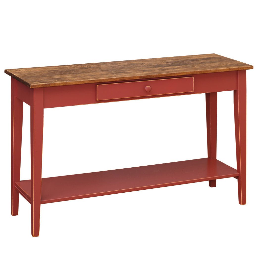 Shaker Sofa Table with Shelf - snyders.furniture