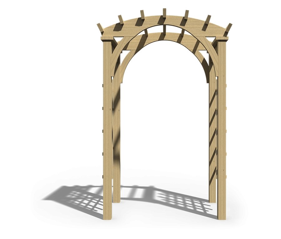 Small Roman Arch Arbor - snyders.furniture