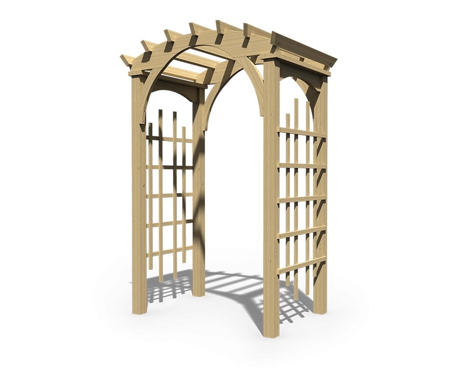 Small Roman Arch Arbor - snyders.furniture