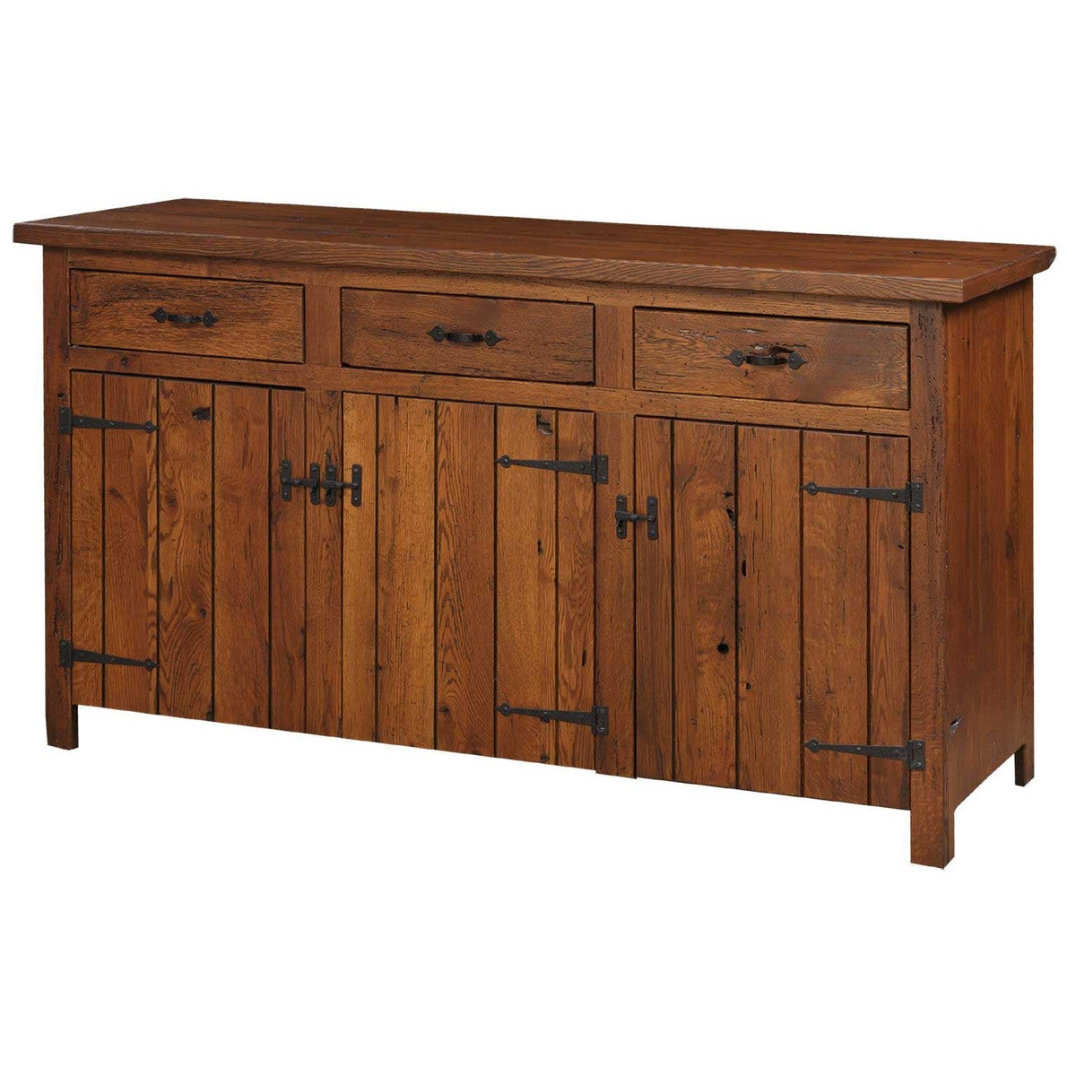 Uptown 3 Door Barnwood Server - snyders.furniture