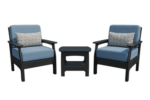 VaraMora Chair Set: 2 Chairs with Side Table - snyders.furniture