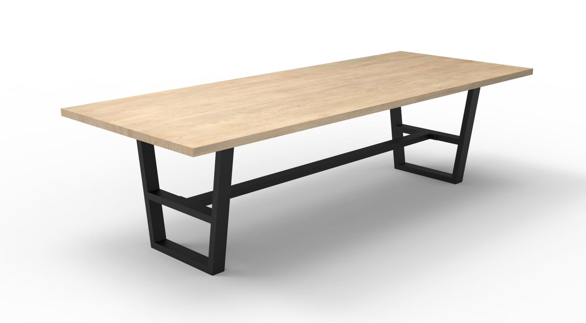 Wallace 108" Oak Dining Table - Light Natural - snyders.furniture