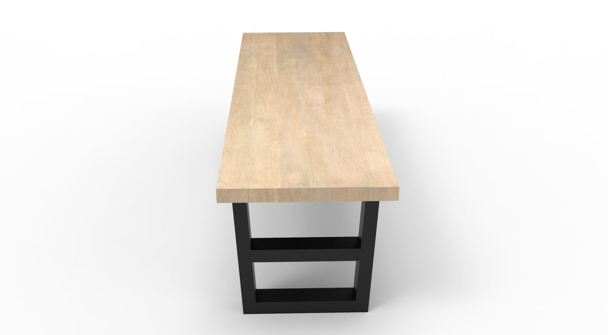 Wallace 72" Oak Dining Bench - Light Natural - snyders.furniture