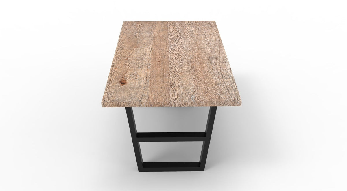 Wallace 72" Oak Dining Table - Sandblasted Natural - snyders.furniture