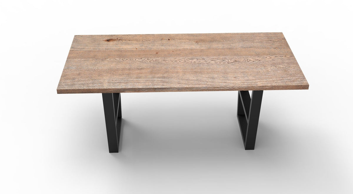 Wallace 72" Oak Dining Table - Sandblasted Natural - snyders.furniture