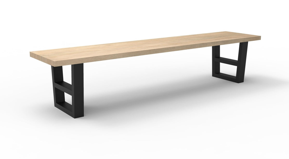 Wallace 84" Oak Dining Bench - Light Natural - snyders.furniture