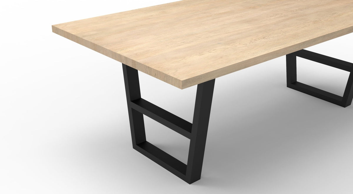 Wallace 84" Oak Dining Table - Light Natural - snyders.furniture