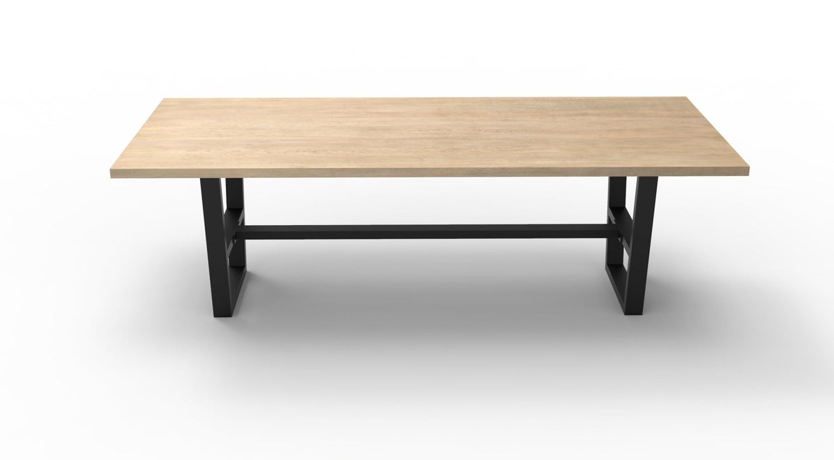 Wallace 96" Oak Dining Table - Light Natural - snyders.furniture