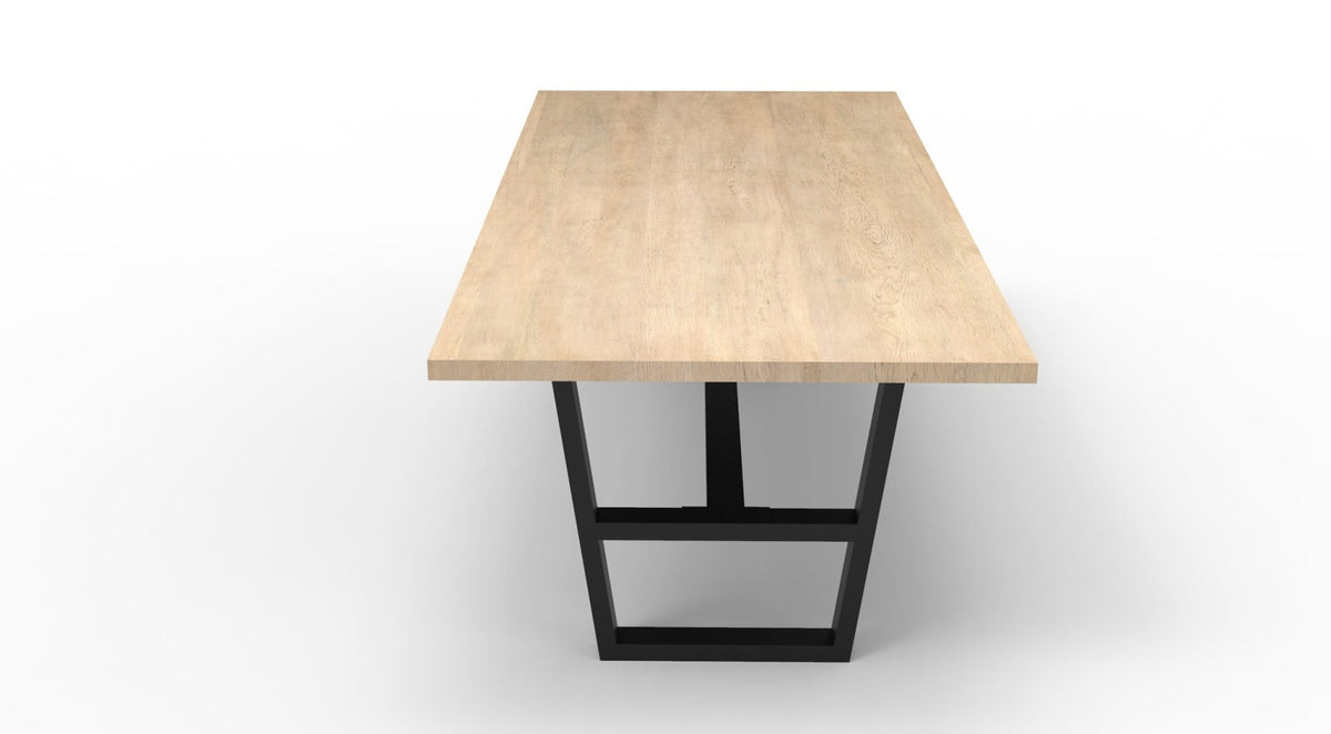 Wallace 96" Oak Dining Table - Light Natural - snyders.furniture