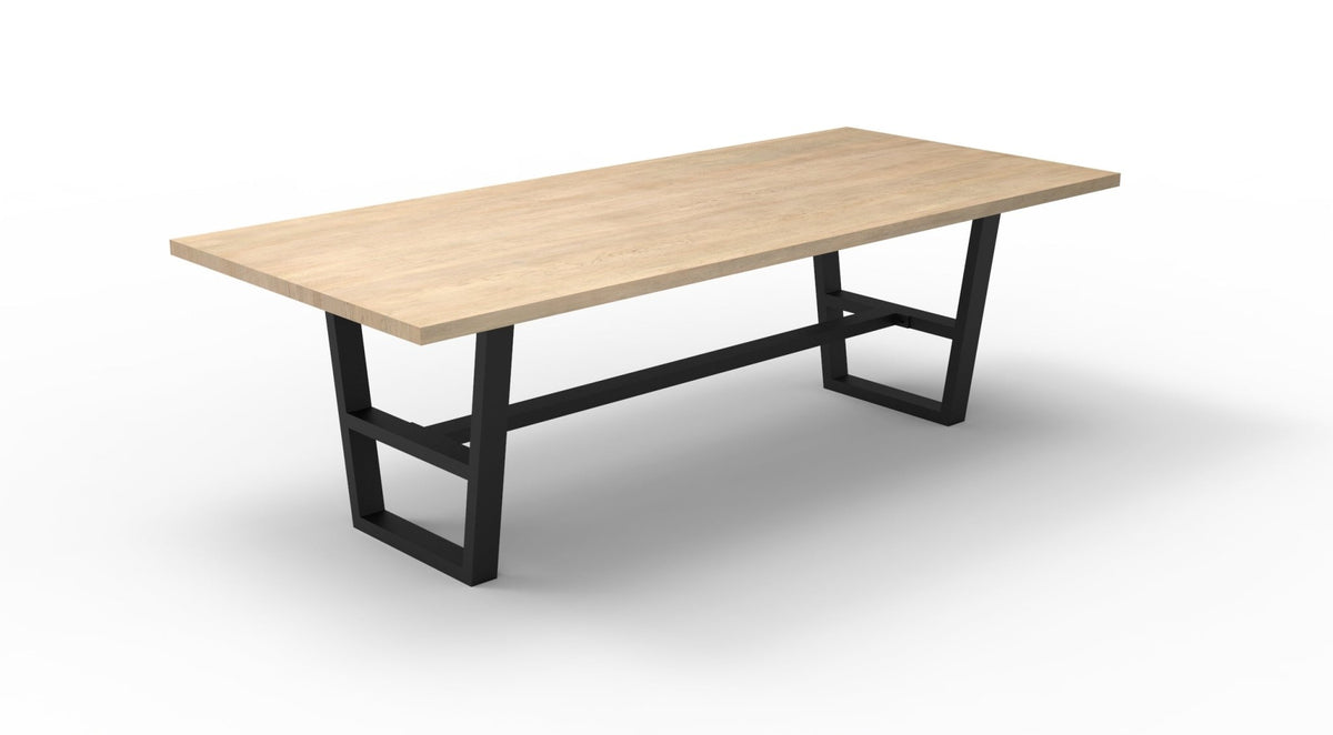 Wallace 96" Oak Dining Table - Light Natural - snyders.furniture