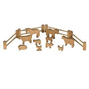 Wooden Farm Animal Set - snyders.furniture