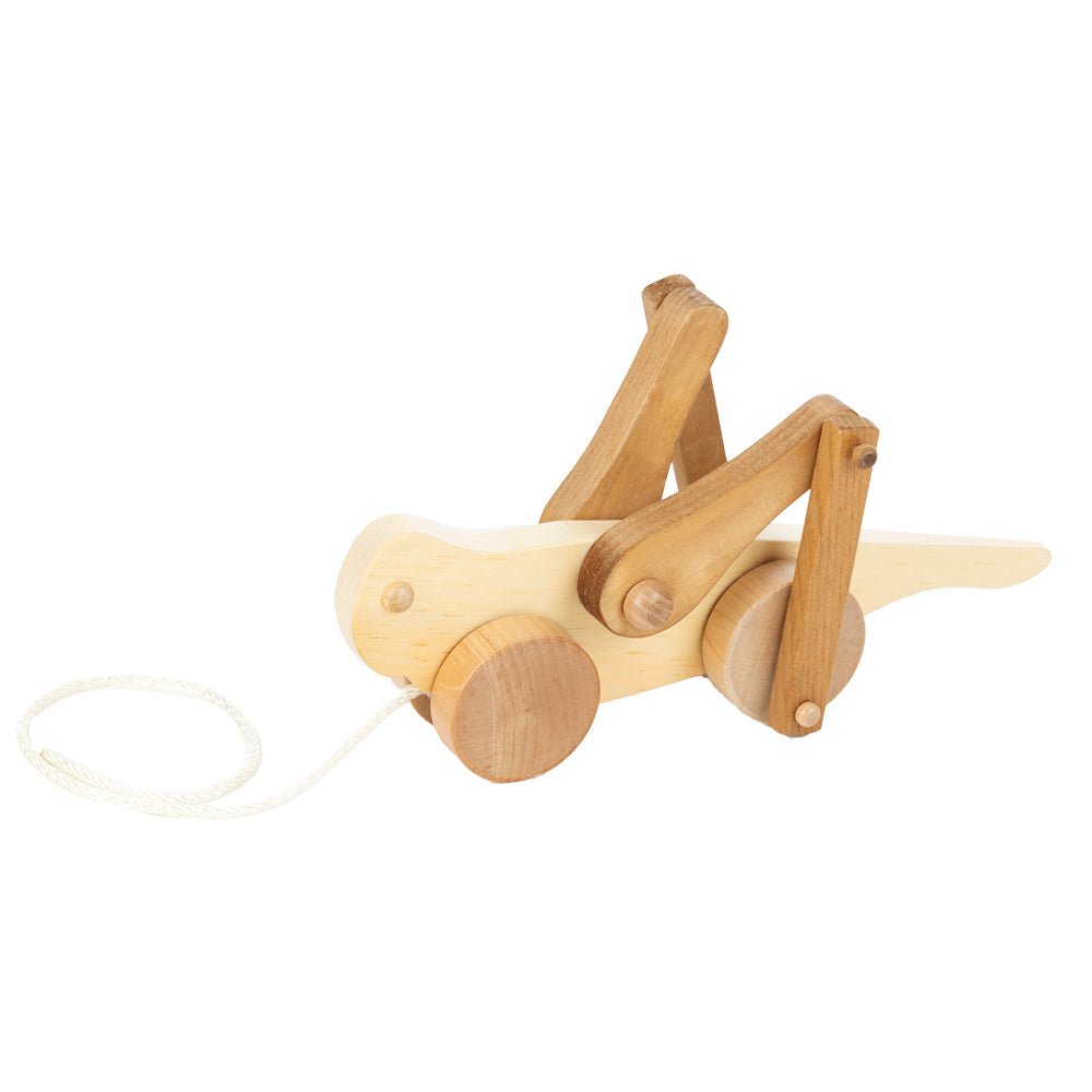 Wooden Grasshopper Pull Toy - snyders.furniture