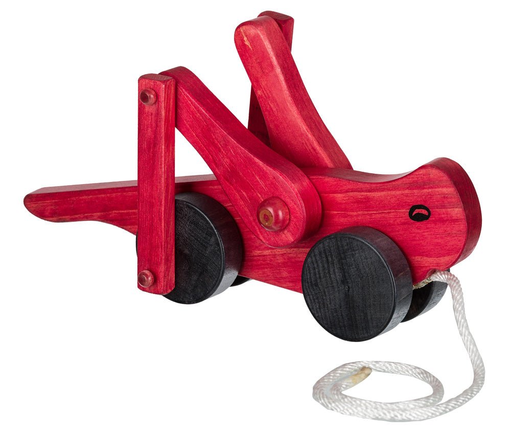 Wooden Grasshopper Pull Toy - snyders.furniture