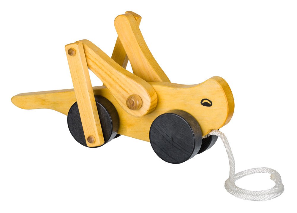 Wooden Grasshopper Pull Toy - snyders.furniture